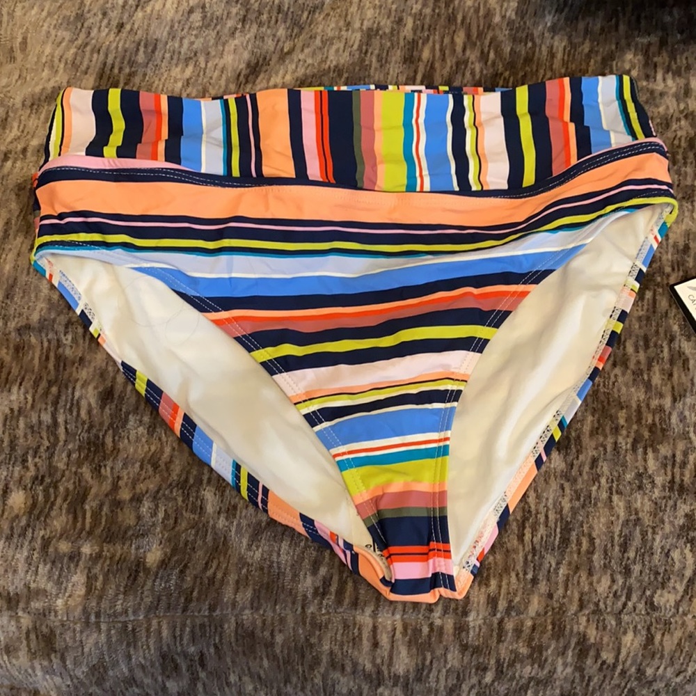💕Catalina Stripe‎ Swimsuit High Waisted Bottoms💕